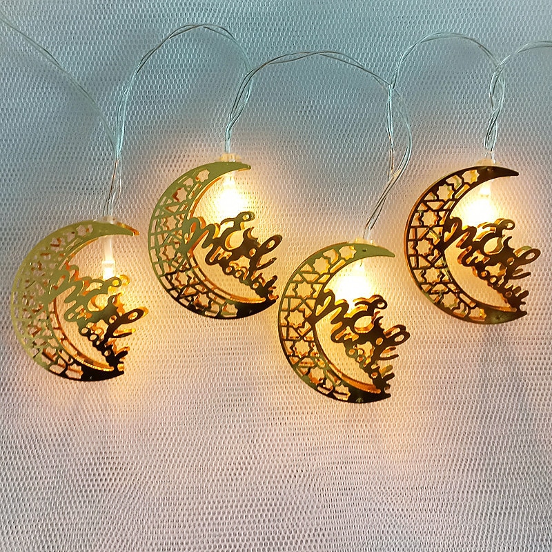 Ramadan Lights Decoration Eid Mubarak Moon Star LED String Light 3M ...