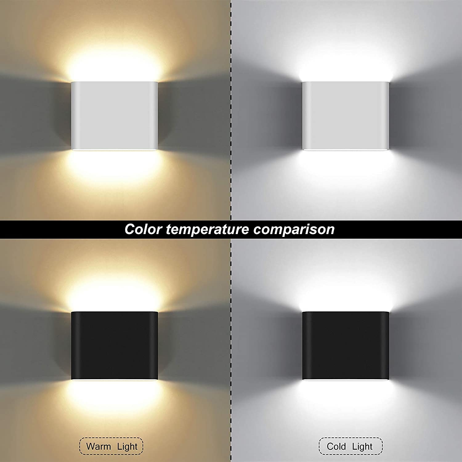 Outdoor Wall Lights Up and Down Lighting Modern Waterproof IP65 6W 10W 20WAluminum Wall Lamp LED Indoor and Outdoor Bedroom Living Room Bathroom Lounge Porch Corridor Staircase AC85-265V 2025 - $33.99 –P4