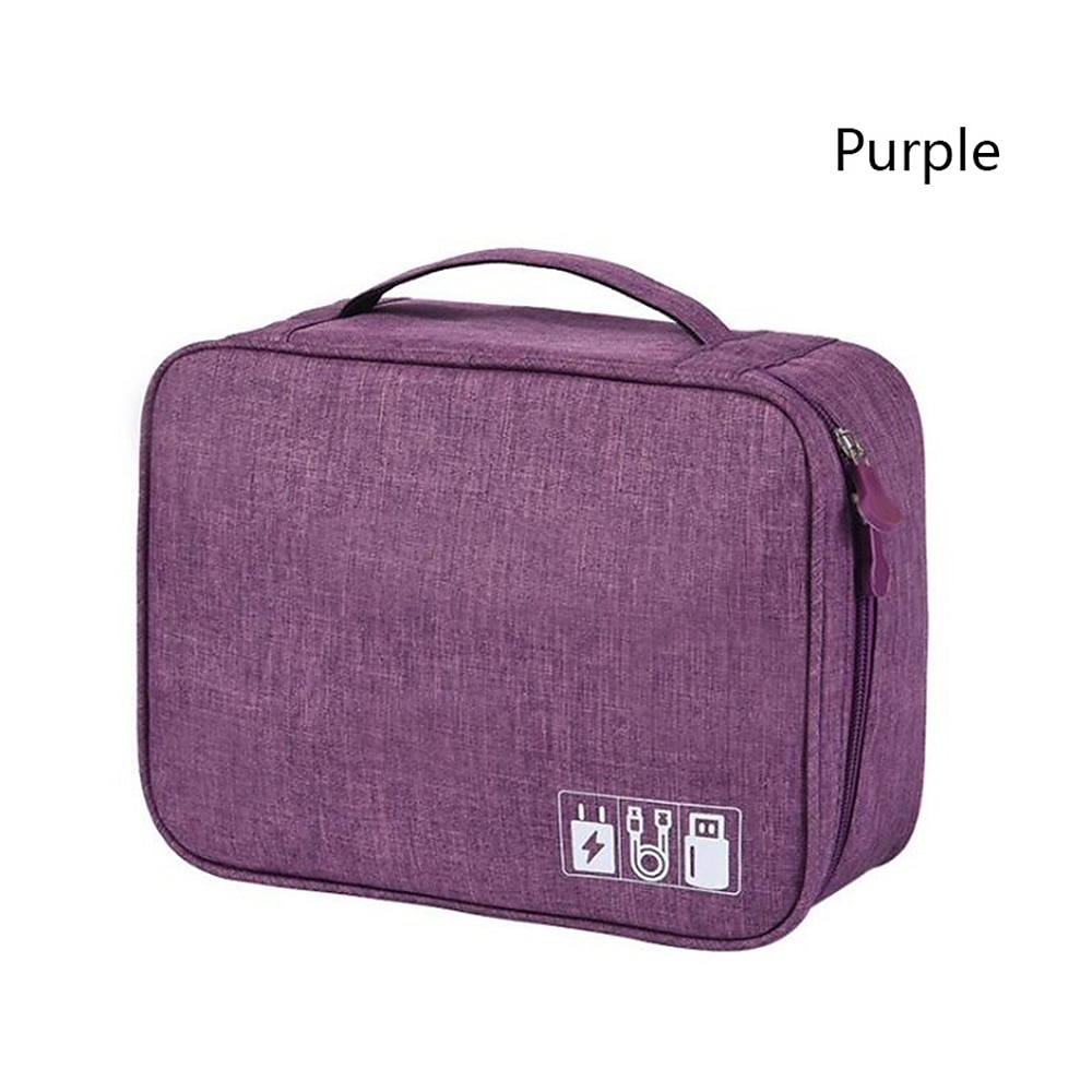 Electronics Organizer, Travel Universal Cable Organizer Bag, Waterproof Electronics Accessories Storage Cases, Storage Organizer For Cable, Charger, Phone, USB, SD Card, Hard Drives, Power Bank, Cords 2025 - $13.99 –P6