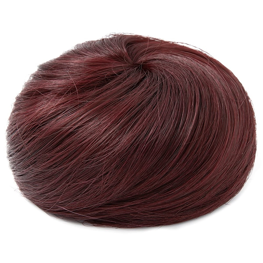 zwarte knot haarstukken voor vrouwen meisjes dame trekkoord nep ballet bun extensions synthetische opgestoken donut chignon uit één stuk 2025 - $18.99 –P14