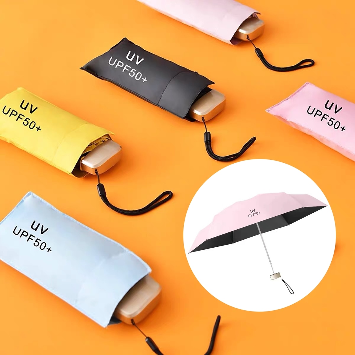 mini napernyő anti uv napernyő hordozható könnyű női férfi napernyő vízálló utazási esernyőkhöz 2025 - $13.99 –P1