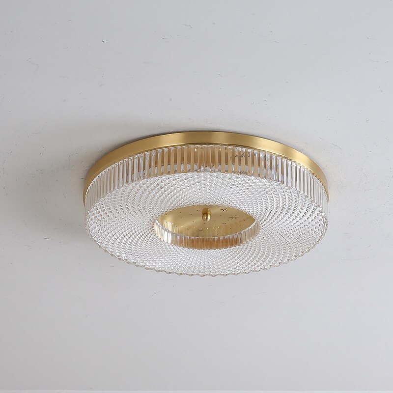 Luz de techo led regulable 40cm 50cm diseño circular luces de techo cobre estilo formal básico led moderno 110-240v 2026 - $311.99 –P11