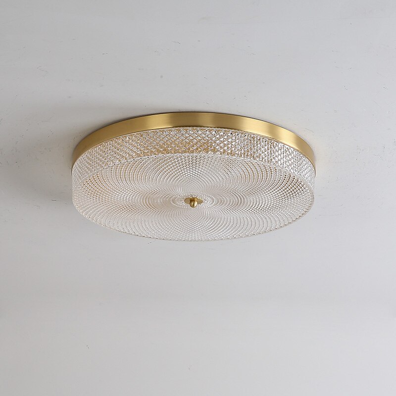 Luz de techo led regulable 35cm diseño circular luces de techo de cobre para sala de estar 110-240v 2026 - $335.59 –P2