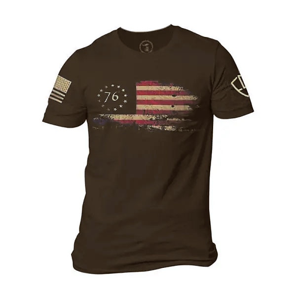 Jour des vétérans T-shirt homme patriote patriote vétéran 100% coton graphique T shirt chemise confortable tee extérieur street mode designer vêtements S M L XL XXL de 2025 ? $15.99 –P3