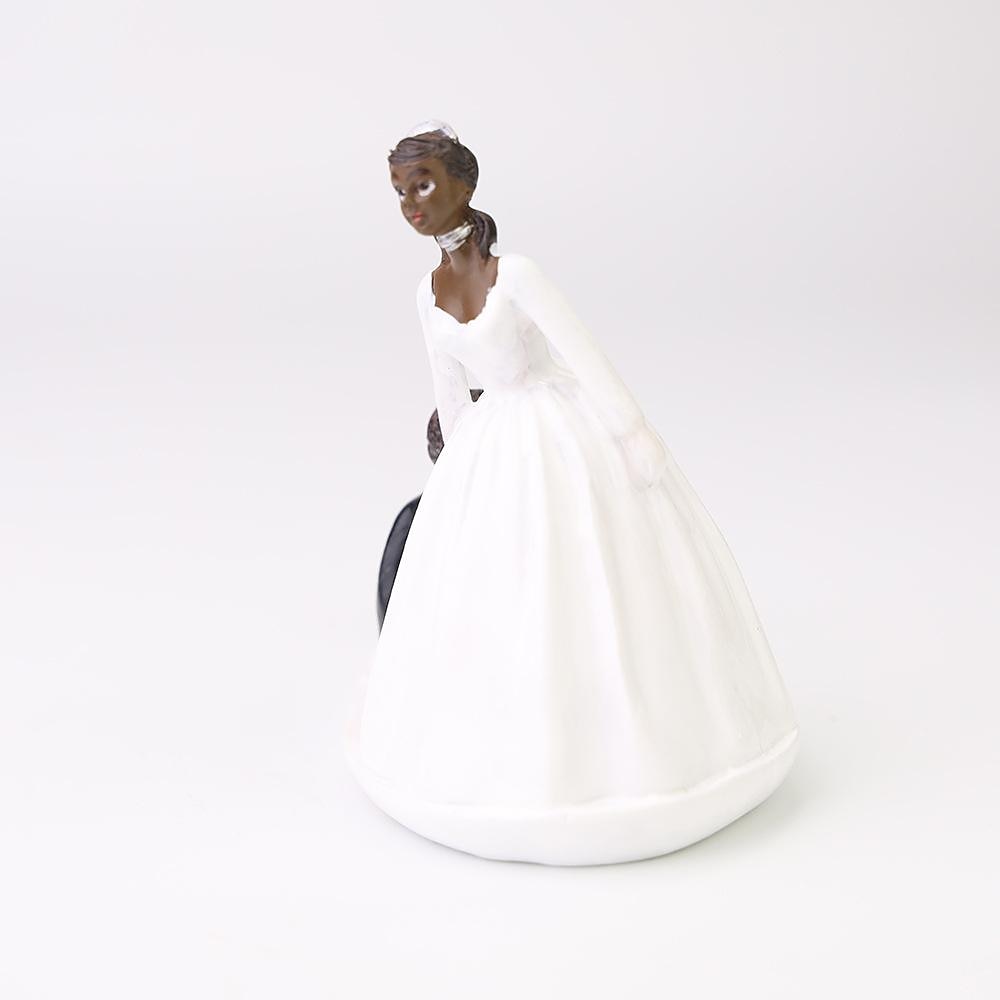 valentijnscadeau bruiloft hars cake topper mode cake topper poppen bruid en bruidegom hars beeldjes ornament bruiloft decor 13*10cm 2025 - $16.99 –P8