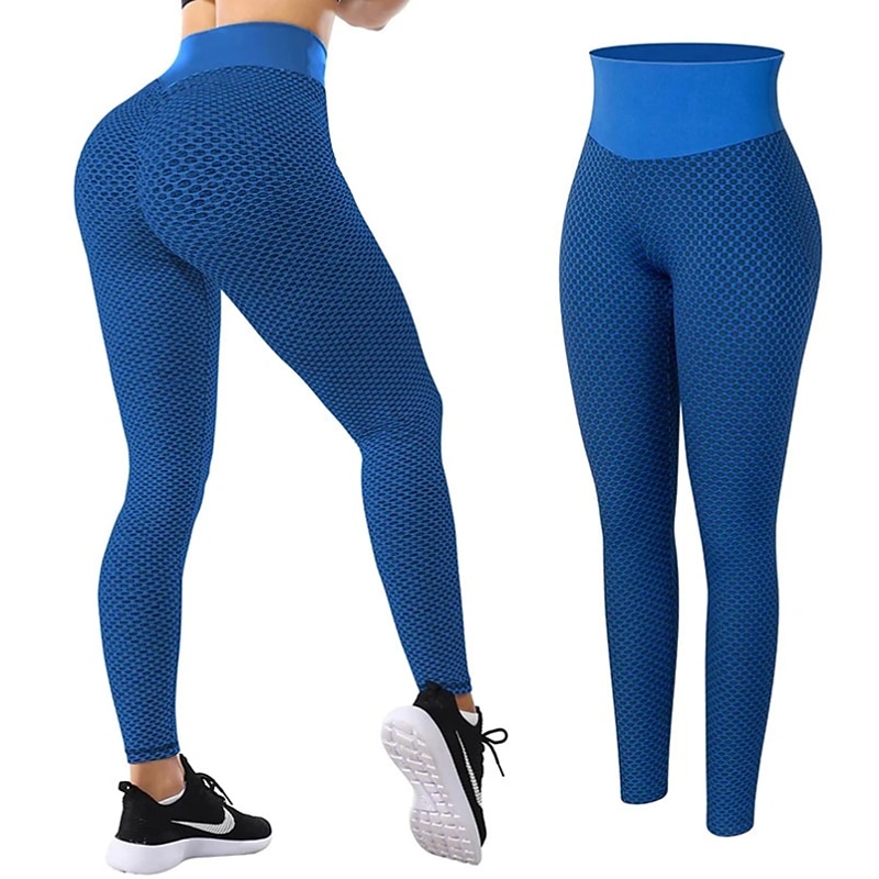  Butt Lifting Leggings For Women Plus Size Leggings for Women  Butt Lift High Waisted Tummy Control No See-Through Yoga Pants Workout  Running Gym Scrunch Compression Booty Tights Blue : Sports 