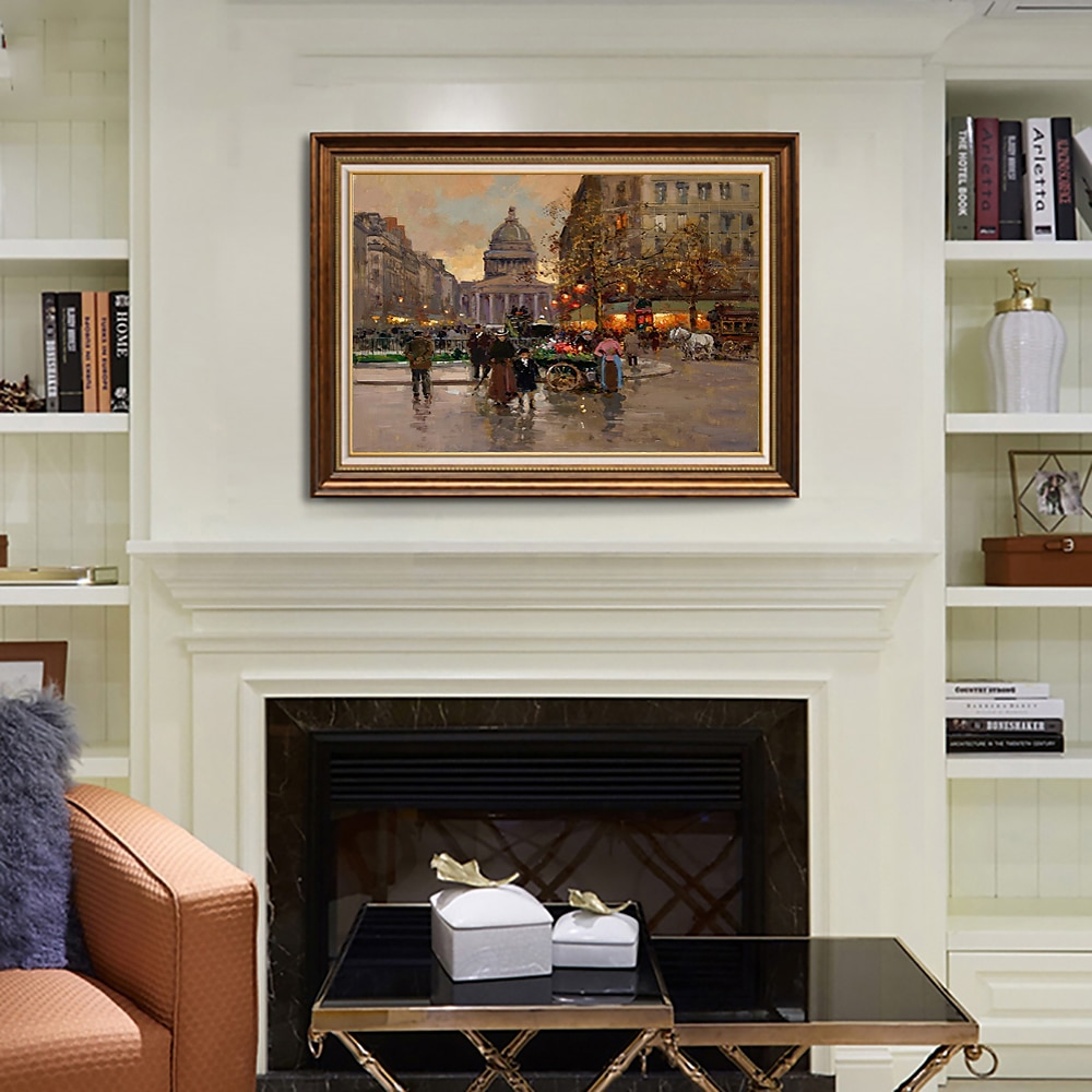 Handmade Oil Painting Canvas Wall Art Decoration French Impression Classical Street Scene for Home Decor Rolled Frameless Unstre tched Painting 2025 - $217.09 –P10