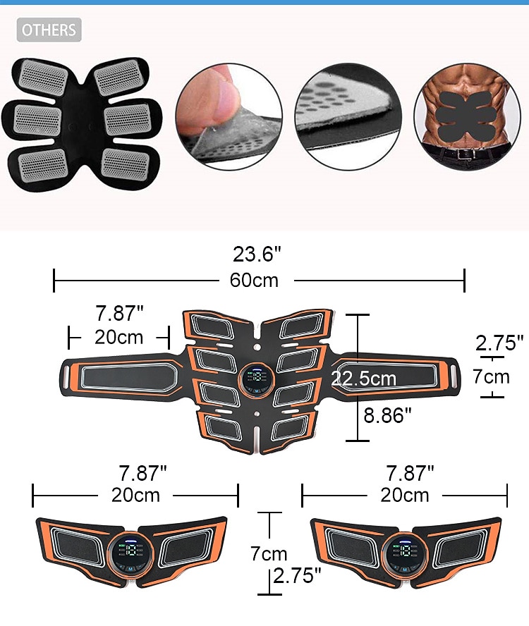 ABS Muscle Stimulator Ab Machine Portable Abdominal Toning Belt Home Office Fitness Workout Equipment For Abdomen Valentine's Day Gift 2026 - $44.99 –P18