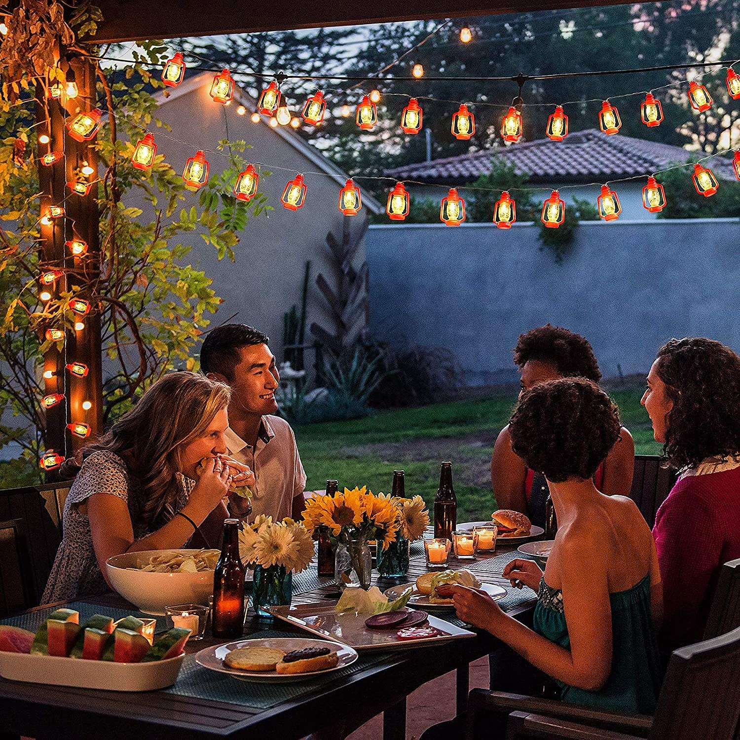 Ramadan Eid Lights Decoration Lantern LED String Lights 3M 20LEDs Battery Powered Kerosene Lamp for Courtyard Garden Holiday Family Ramadan Wedding Party Christmas Eid Festival Indoor Outdoor Decoration 2025 - $8.99 –P2