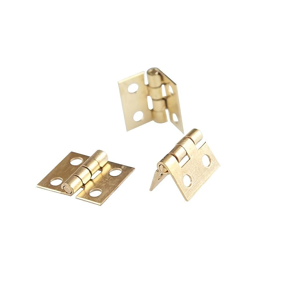 50 Stück Mini-Scharniere aus reinem Kupfer, Retro-Messingscharniere mit 200 Stück Ersatzschrauben für Holzkisten, Schmuckkästchen, Schrank, DIY-Zubehör (10 x 8 mm/0,4 x 0,3 Zoll) 2025 - $12.99 –P6
