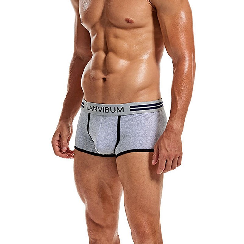 Men's 2 Packs Briefs Polyester Breathable Soft Color Block Mid Waist Black White 2025 - $12.99 –P7