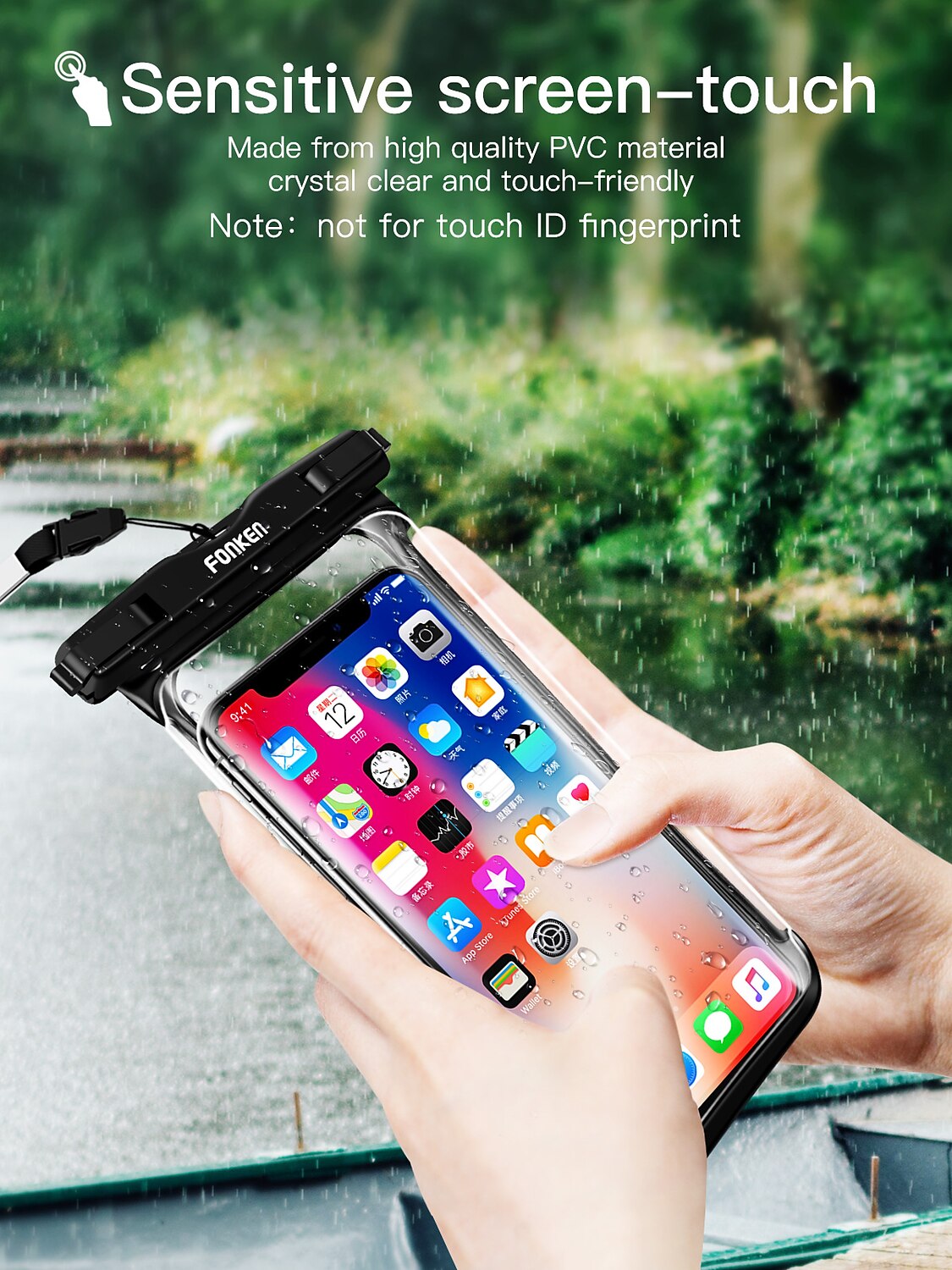 Full View Waterproof Case for Phone Underwater Snow Rainforest Transparent Dry Bag Swimming Pouch Big Mobile Phone Covers 2025 - $15.99 –P4