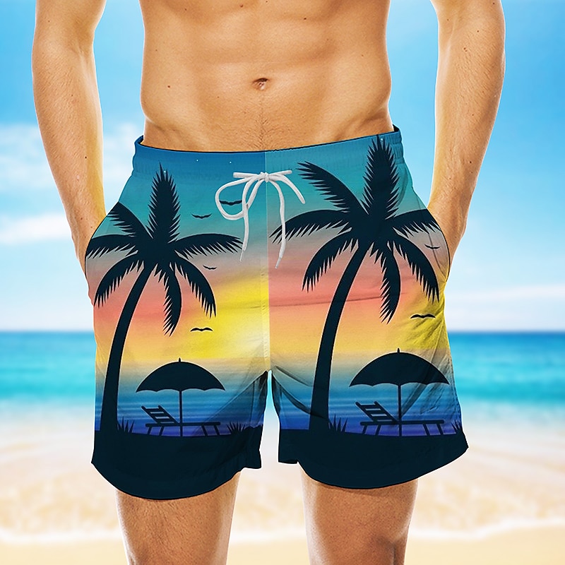 Per uomo Piante Stampa Paesaggio Pantaloncini da mare Pantaloncini da Surf Costume nuoto a pantaloncino Misura del girovita medio Hawaiano Casual Pantaloncini Ferie Rete Coulisse con fodera in rete del 2025 a $17.99 –P3
