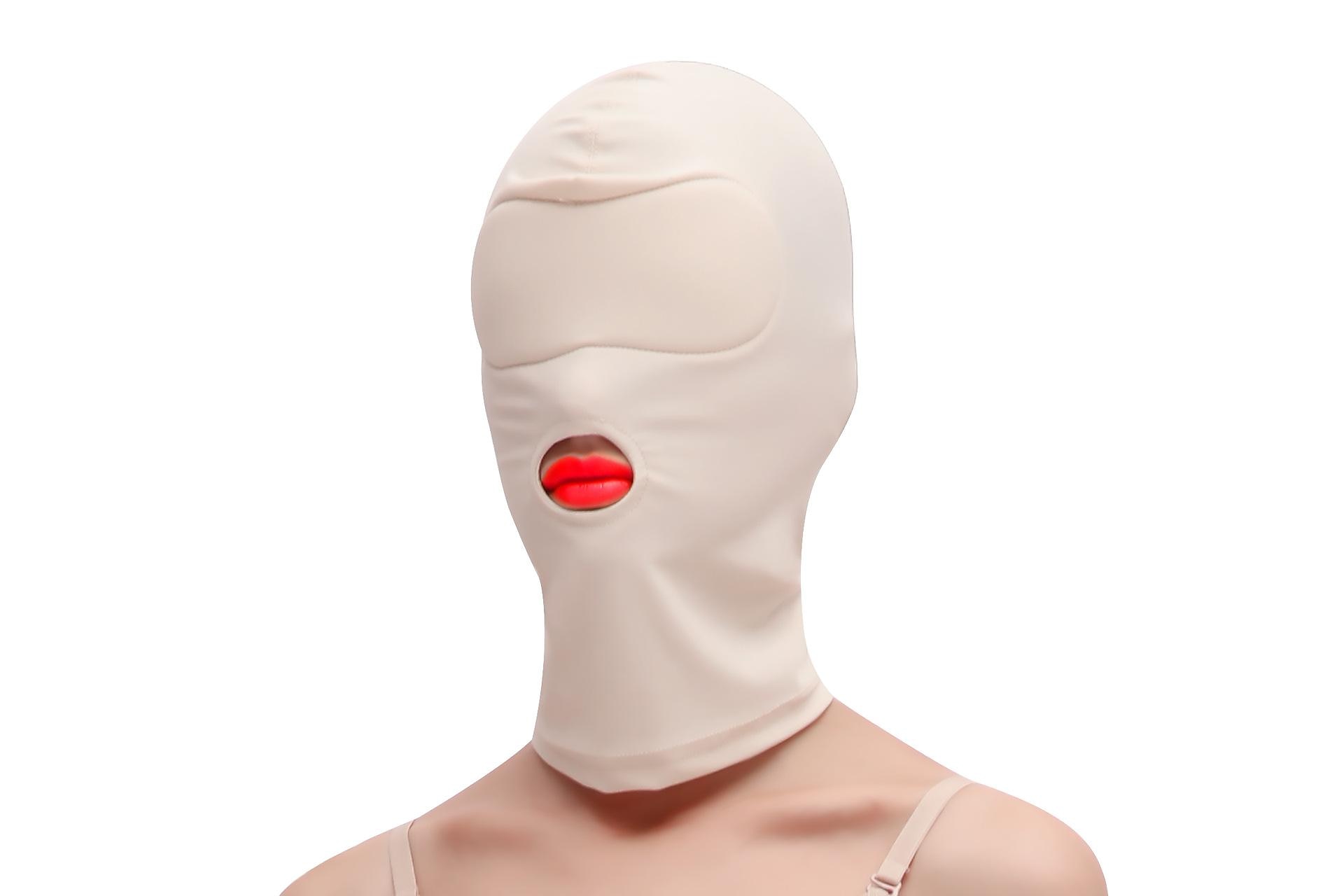כיסוי מלא zentai hood mask אלסטי שחור נושם עיניים פקוחות עיניים פתוחות מסכת bdsm bondage cosplay תחפושת כיסוי ראש לשני המינים 2026 - $15.99 –P6