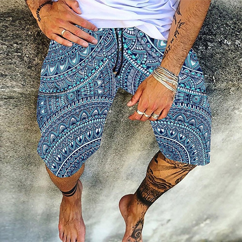 Homens Calção Shorts de verão Shorts de praia Shorts casuais Com Cordão Cintura elástica Gráfico Conforto Respirável Comprimento do joelho Ao ar livre Feriado Para Noite Roupa de rua Havaiana 1 2 de 2025 por $18.99 –P10