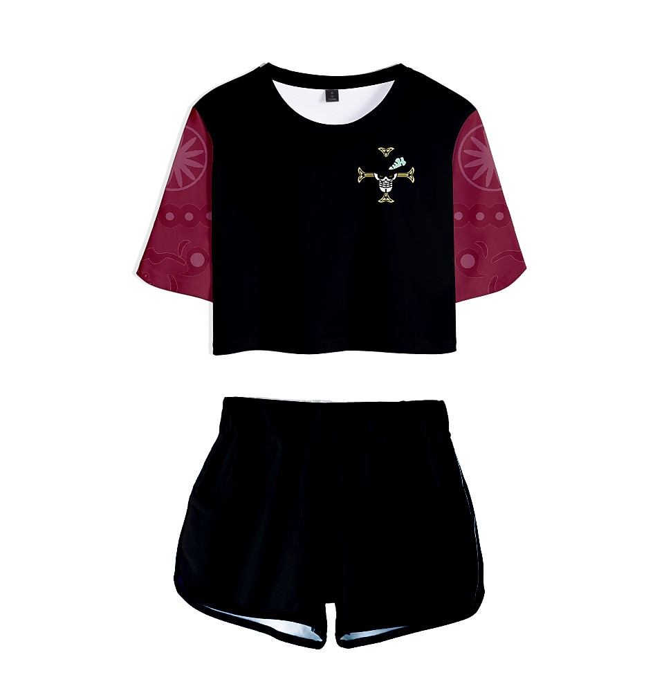 One Piece Monkey D. Luffy Roronoa Zoro Outfits Shorts Crop Top Anime 3D Graphic For Women's Adults' 3D Print 2025 - $27.99 –P13