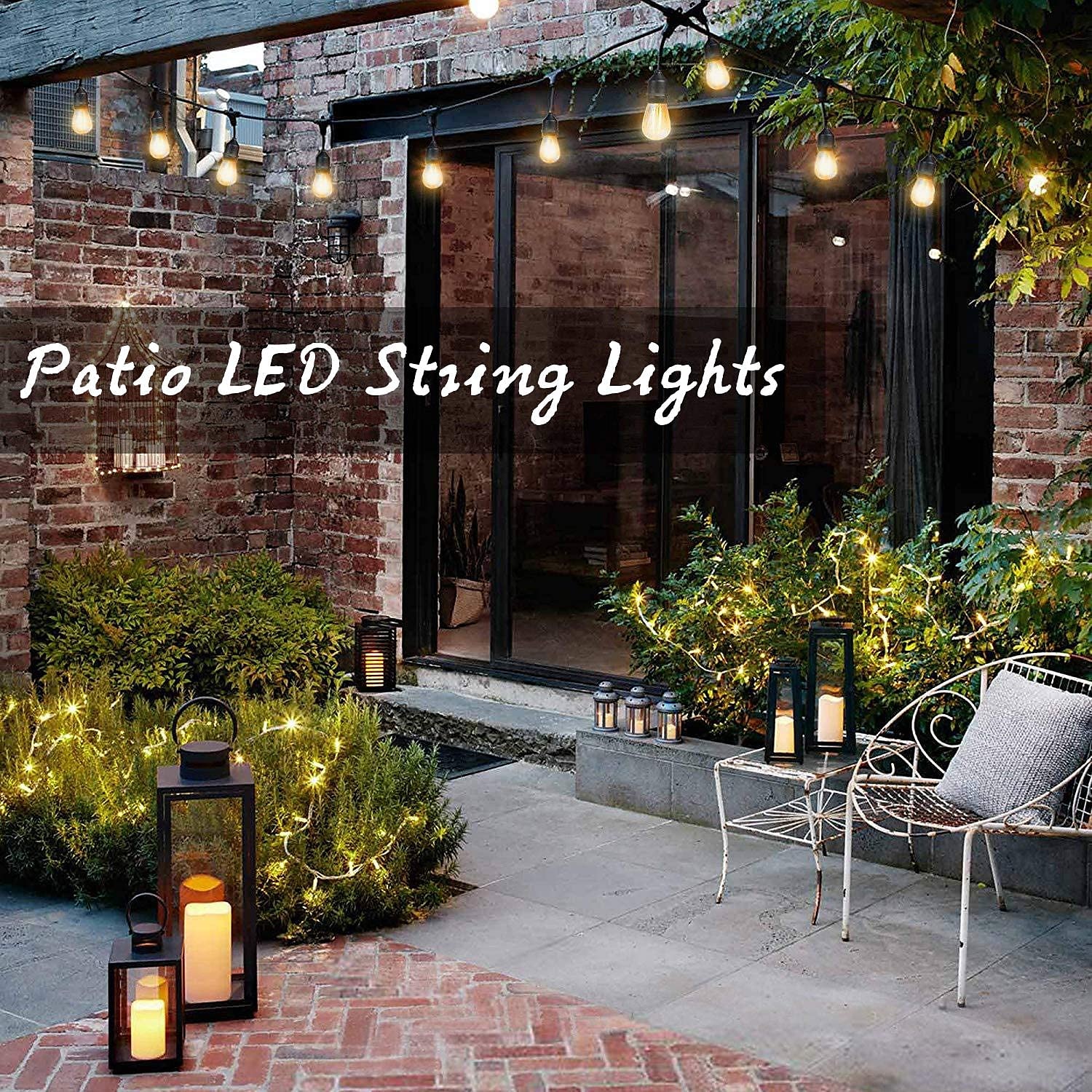 Globe String Lights Outdoor 5M 10Bulb/10M 20Bulb S14 Edison Plastic LED Bulb Patio Lights  ETL Listed Waterproof IP65 Plastic Hanging Lights String for Outside Backyard Garden 2025 - $26.99 –P3