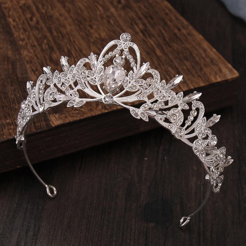 כתרי בארוק לנשים queen crown נזר גותי קריסטל כתר לנשים נזר נסיכה לילדות נזר וינטג' לכתר חתונה לכלות 2026 - $13.99 –P3