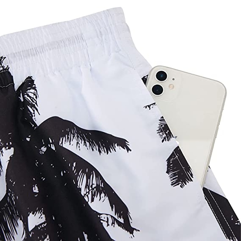 Per uomo Albero di cocco Boxer da surf Pantaloncini da mare Boxer da mare Vita normale Hawaiano Boho Informale Giornaliero Per eventi A cordoncino con fodera in rete Vita elastica progettista del 2025 a $19.99 –P17