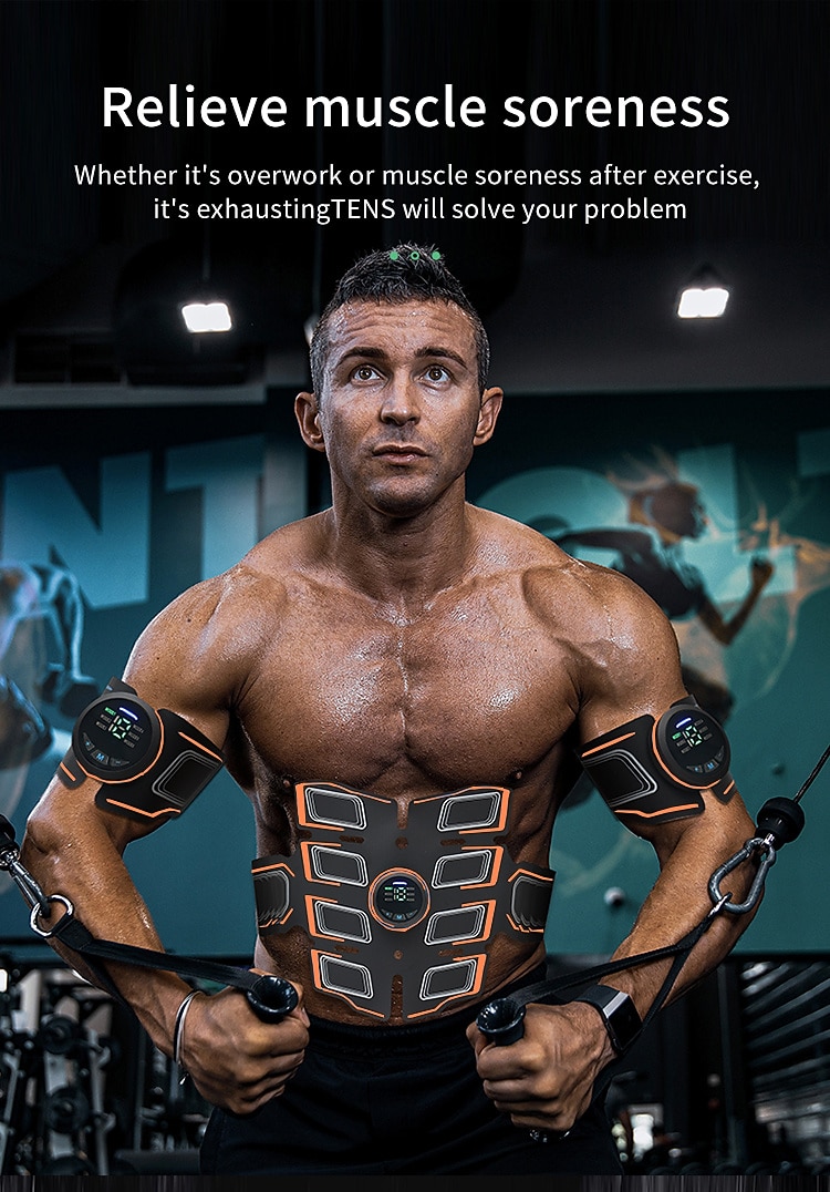 ABS Muscle Stimulator Ab Machine Portable Abdominal Toning Belt Home Office Fitness Workout Equipment For Abdomen Valentine's Day Gift 2026 - $44.99 –P15