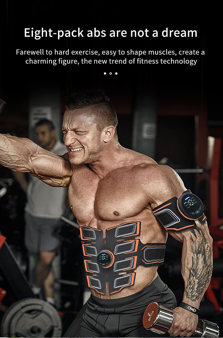 ABS Muscle Stimulator Ab Machine Portable Abdominal Toning Belt Home Office Fitness Workout Equipment For Abdomen Valentine's Day Gift 2026 - $44.99 –P6