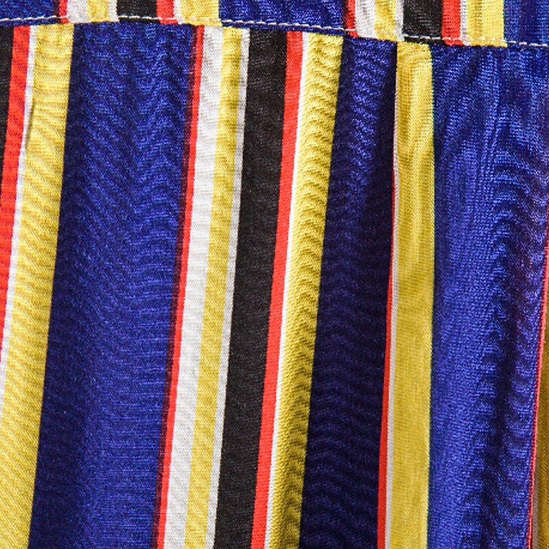 Voor heren Overhemd Zomer overhemd Normaal shirt Overhemd met knopen Gestreepte shirts Geel Blauw Rood Donkerblauw Korte mouw Gestreept Band Kraag Vakantie Straat Afdrukken Kleding 100% katoen 2025 - $21.99 –P18