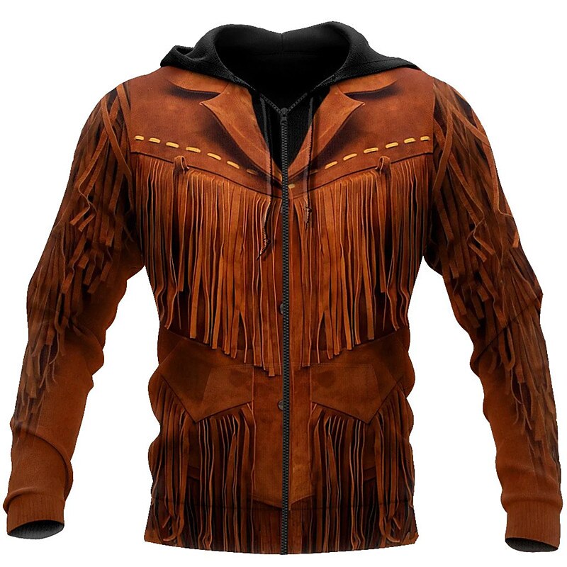 Herren Grafik-Drucke Hoodie Sweatshirt Kapuze Hoodies Pullover Kapuzenshirt mit durchgehendem Reißverschluss Langarm Sweatshirt mit Kapuze Mit Kapuze Strassenmode 3D-Druck Sport & Natur Täglich Sport 2025 - $30.99 –P1