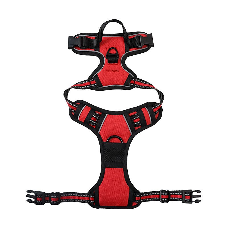 Pet Reflective Saddle Chest Strap Dog Explosion-proof Shock Absorption Comfortable Vest Medium And Large Dog Traction Walking Dog Chest Back 2025 - $25.99 –P8