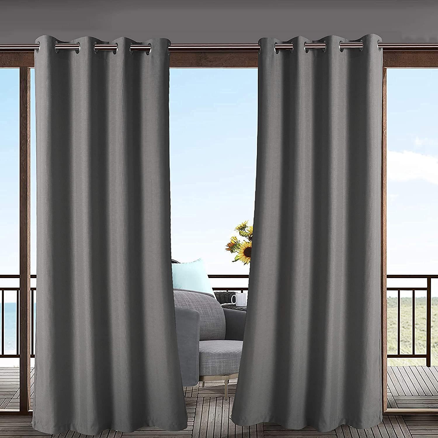 Waterproof Outdoor Curtain Privacy, Sliding Patio Curtain Farmhouse Drapes, Pergola Curtains Grommet For Gazebo, Balcony, Porch, Party, Hotel, 1 Panel 2026 - $36.99 –P12