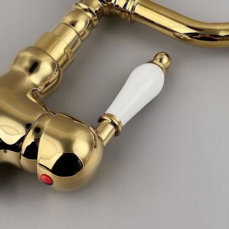 miscelatore monocomando per lavabo da bagno in ottone, rubinetti monocomando per lavabo a ponte rubinetto in ceramica, rubinetti monoforo per tubo flessibile freddo e caldo del 2025 a $80.99 –P3