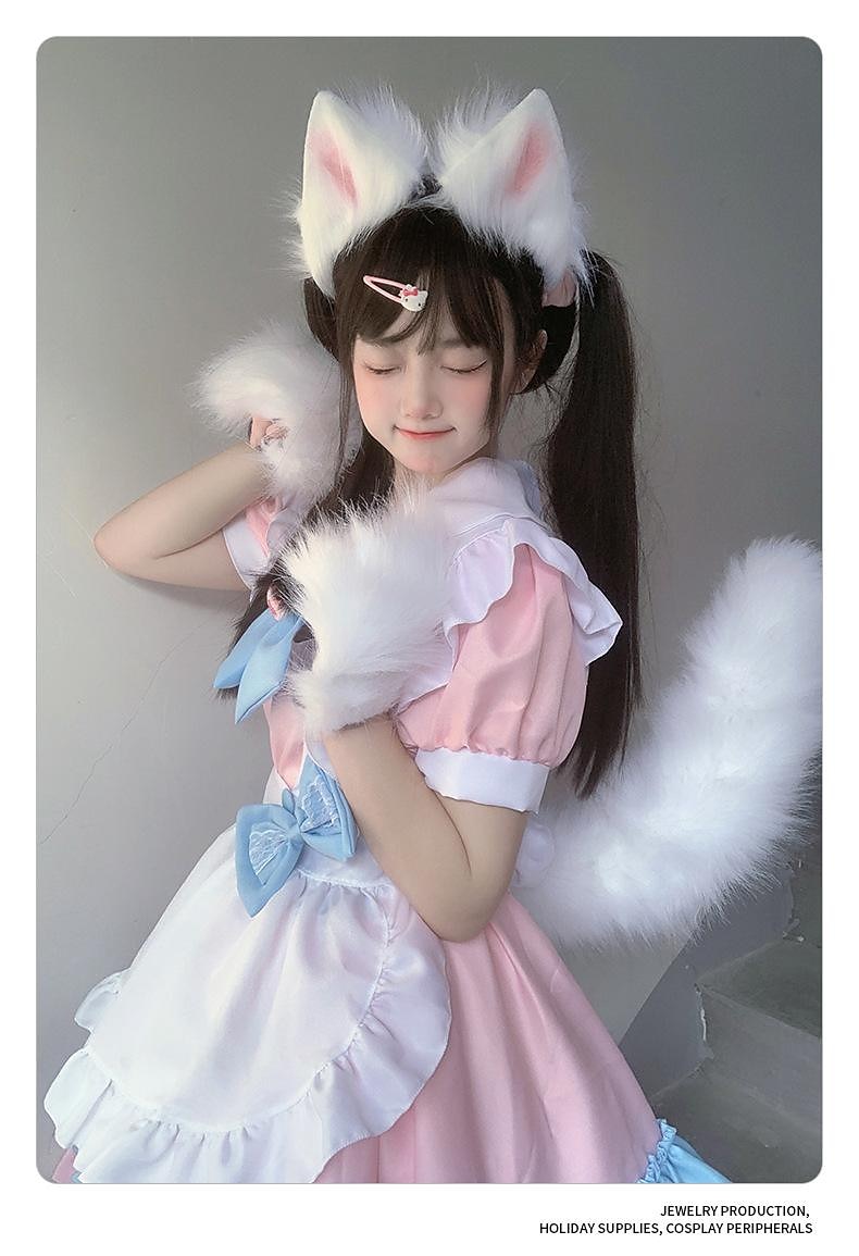 Fox Tail Clip Cat Ears Wolf Paws Gloves Cosplay Costume Carnival Fancy Party Costume Accessories 2025 - $57.99 –P2