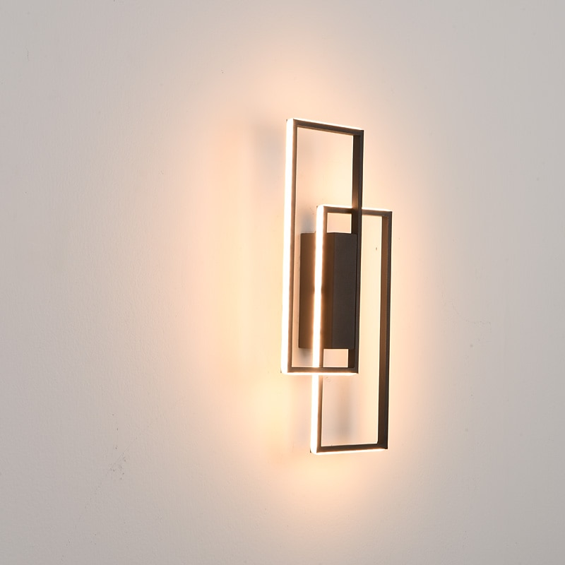 2025年 lightinthebox LED ウォールライト屋内黒長方形ダブルライト壁掛けライト現代の LED 金属壁照明寝室のダイニングルームのベッドサイドランプリビングルーム  コレクション – $190.89 –P12