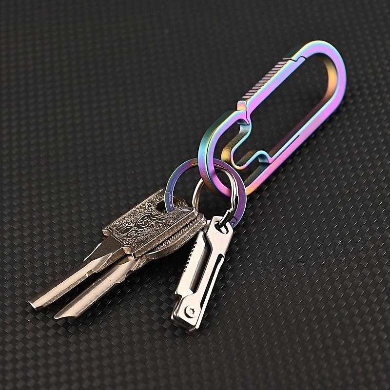kapselminikniv, multifunktionella edc-verktyg, bärbar fickkniv för nyckelring, kedjedekor för utomhusbruk, överlevnad, öppna burkar, skal, frukt och fantastiska presenter till familj och vänner 2025 - $6.99 –P5