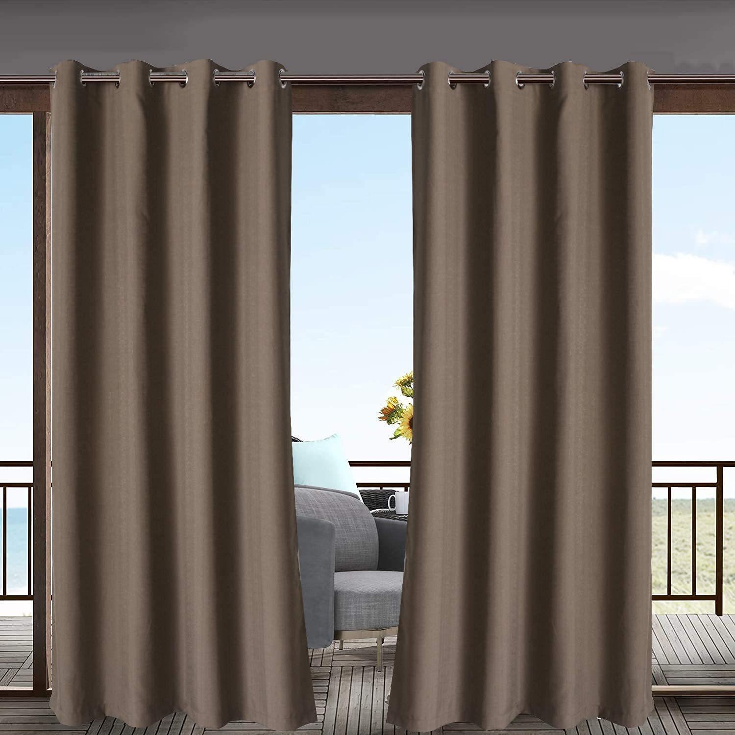 Waterproof Outdoor Curtain Privacy, Sliding Patio Curtain Farmhouse Drapes, Pergola Curtains Grommet For Gazebo, Balcony, Porch, Party, Hotel, 1 Panel 2026 - $36.99 –P19