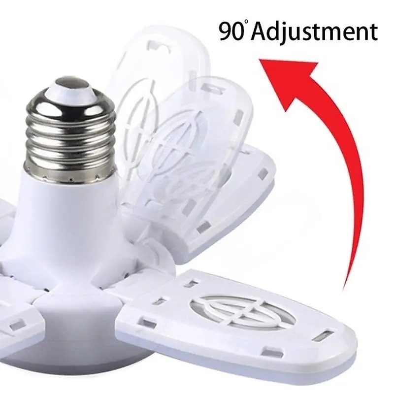 2025年 e27 led 電球ファンブレードタイミングランプ ac85-265v 28 ワット折りたたみ式 led 電球ランパーダホームシーリングライト  コレクション – $10.49 –P6