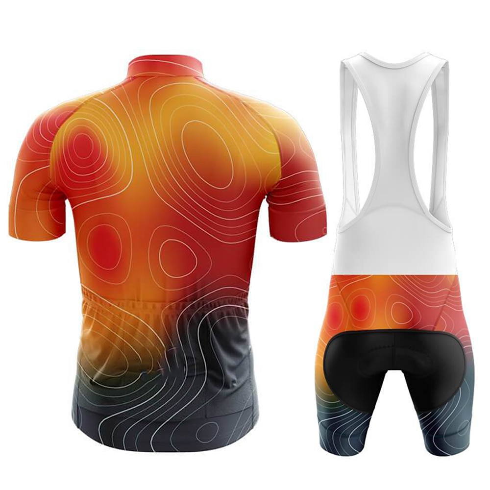 Per uomo Maglia da ciclismo con pantaloncini con bretelle Graffiti Manica Corta Bicicletta Completo Abbigliamento con 3 tasche posteriori Mountain Bike MTB Ciclismo su strada Cuscinetto 3D del 2025 a $50.99 –P7
