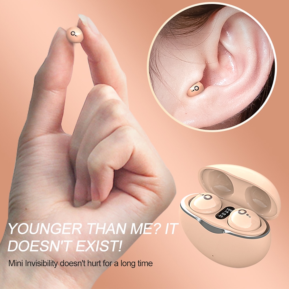 True Wireless Bluetooth Earphone Mini Invisible Headphones Bluetooth 5.3   HIFI Stereo Noise Reduction Sleep In Ear Earphones Smart Touch Sports Gaming Earphones for Smartphone 2025 - $22.99 –P4