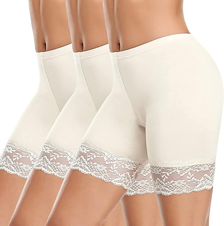 naisten alusvaatteet shortsit leggingsit modaalipitsi yksiväriset lyhyet nude kotiasut 2025 - $11.49 -P1