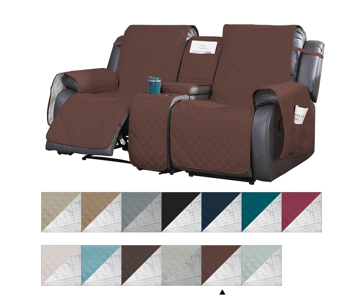 Dual loveseat recliner discount cover