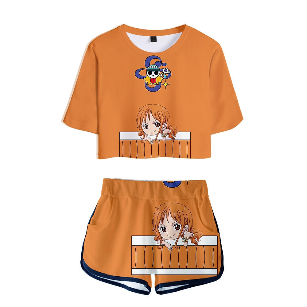 One Piece Monkey D. Luffy Roronoa Zoro Outfits Shorts Crop Top Anime 3D Graphic For Women's Adults' 3D Print 2025 - $27.99 –P3