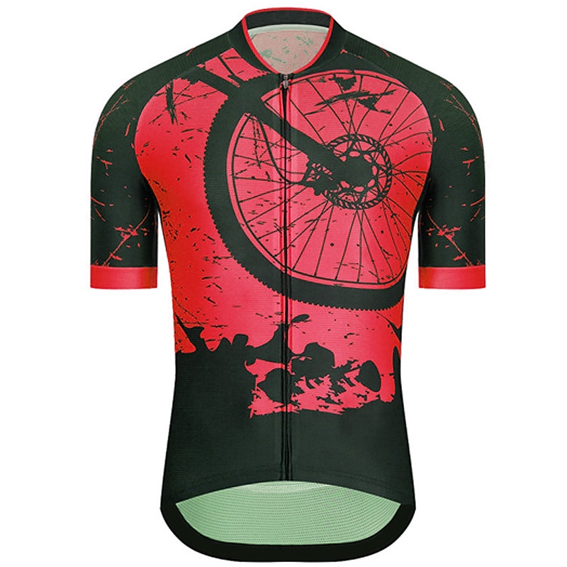 Herren Radtrikot Grafik Lustig Kurzarm Fahhrad Trikot Oberteil mit 3 Gesäßtaschen Mountainbike MTB Straßenradsport Schnelltrocknend Reflektierende Streifen Rückentasche Feuchtigkeitsableitend Sport 2026 - $30.99 –P12