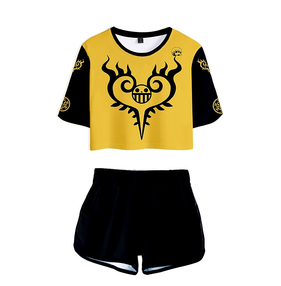 One Piece Monkey D. Luffy Roronoa Zoro Outfits Shorts Crop Top Anime 3D Graphic For Women's Adults' 3D Print 2025 - $27.99 –P9