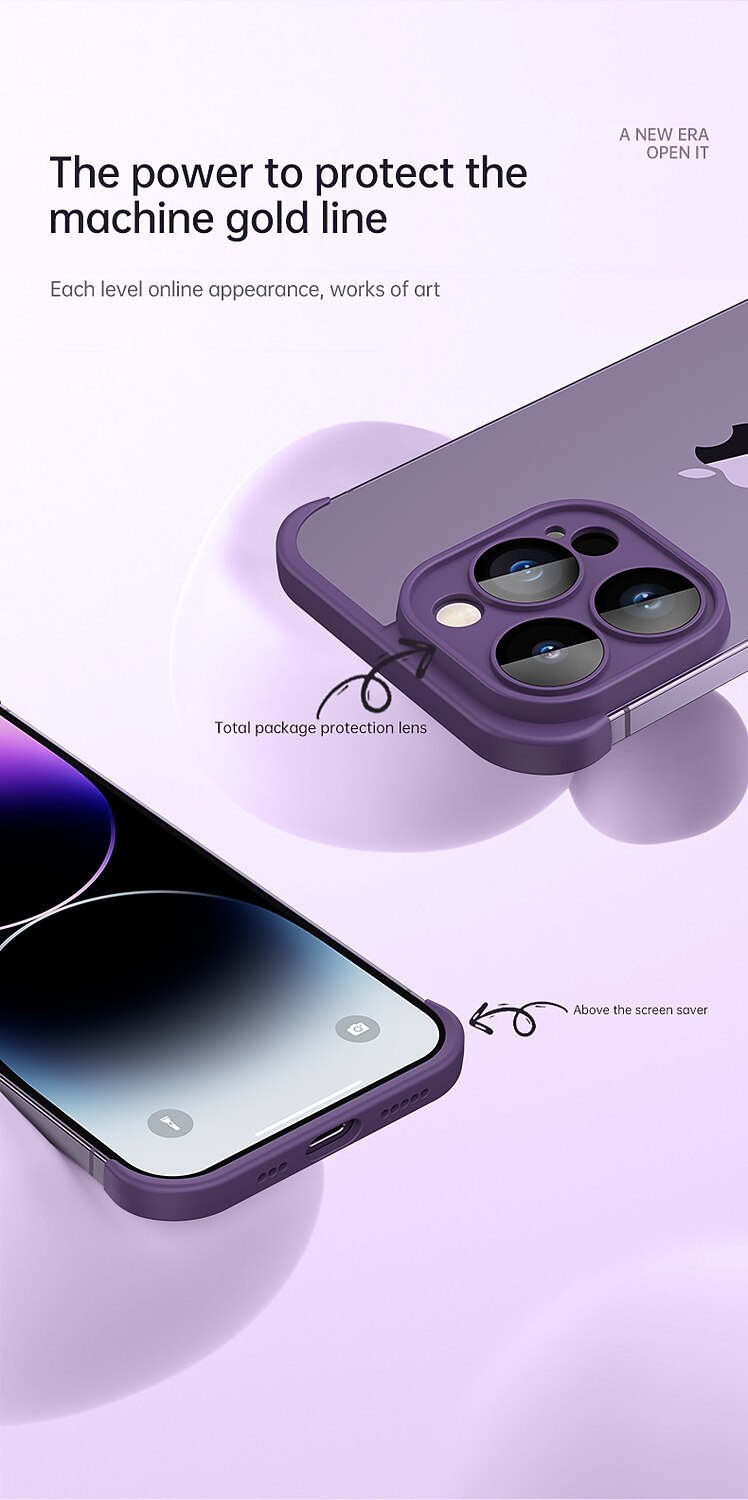 Luxusní kryt s ochranou objektivu rohový měkký silikonový kryt pro iPhone 15 Pro Max iPhone 14 Pro Max Plus odolný proti nárazům kryt na iPhone 12 13 14 15 2025 - $11.99 –P3