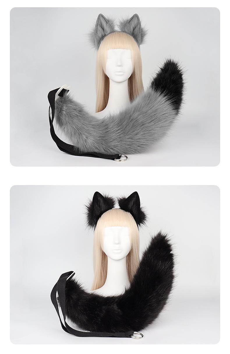 pince à queue de renard oreilles de chat pattes de loup gants costume de cosplay carnaval fantaisie accessoires de costume de fête de 2025 ? $37.99 –P6