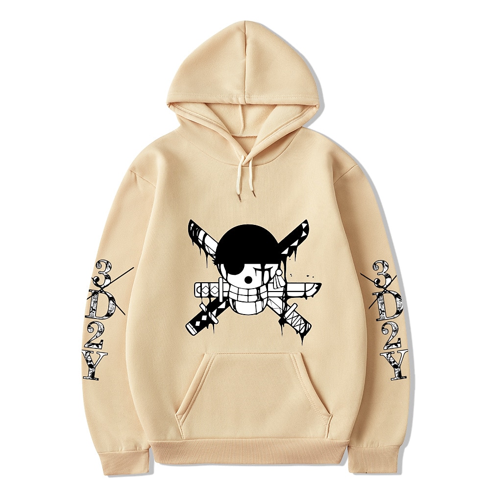 One Piece Monkey D.Rufy Roronoa Zoro Felpa con cappuccio Stampa Tasca frontale Grafica Per Da coppia Per uomo Per donna Per adulto Stampa a caldo del 2025 a $30.99 –P4