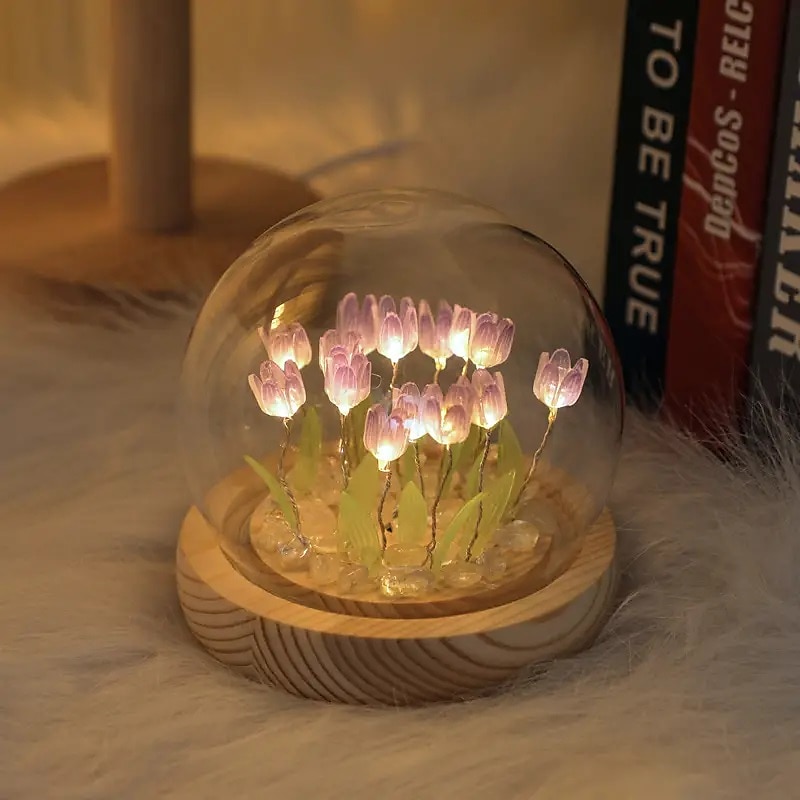 DIY Ночной Светильник Тюльпан Имитация Цветка Спальня Подарок INS Светильник для Сна Подарок на День Рождения Атмосферный Свет Декор Стола 2026 - $22.99 –P5