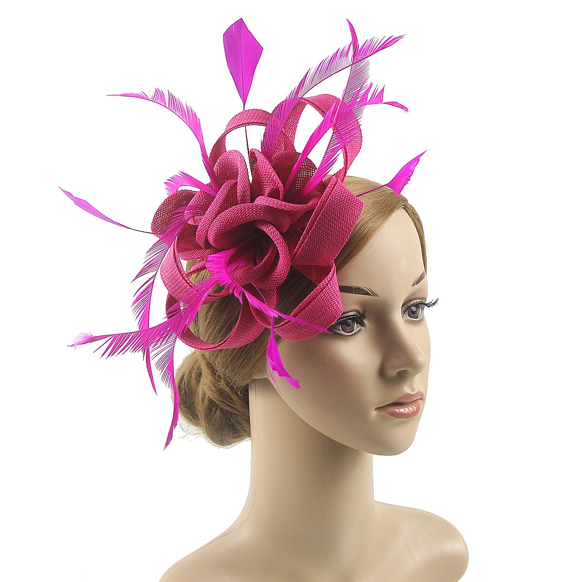 elbűvölő kentucky derby sapka fejfedők organza poliészter / poliamid fedora kalap fátyol sapka tea party lovasverseny hölgyek napi vintage stílusú vintage elegáns toll rátétekkel fejdísz 2025 - $14.49 –P7