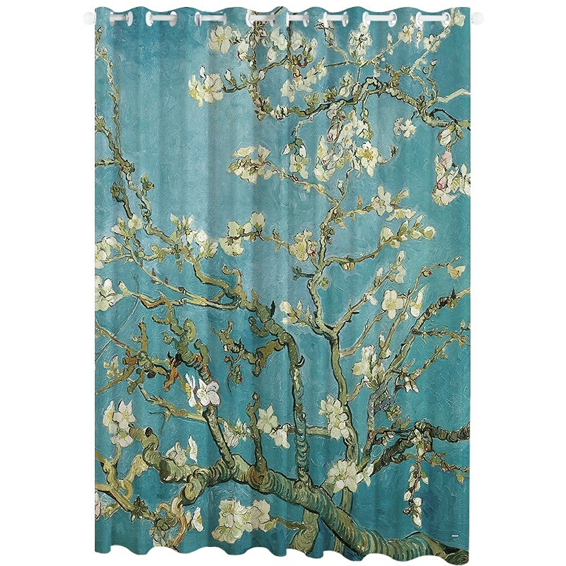 Painéis de cortina de vincent van gogh ilhós/cortinas de ilhós para sala de estar quarto, cortina de casa de fazenda para tratamentos de janela de porta de cozinha escurecimento de quarto de 2025 por $42.99 –P5