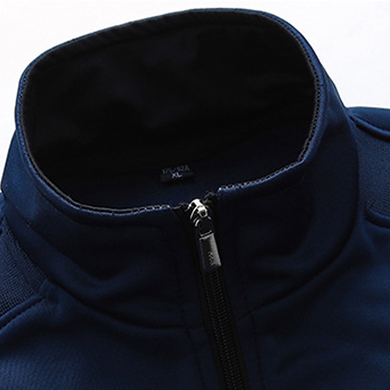 Per uomo Tuta Da Ginnastica Tuta da ginnastica Nero Blu marino Grigio scuro Grigio Colletto Mao Alfabetico Stampe astratte 2 pezzi Sportivo Giornaliero Sport Streetwear Fantastico Informale Primavera del 2025 a $27.99 –P1