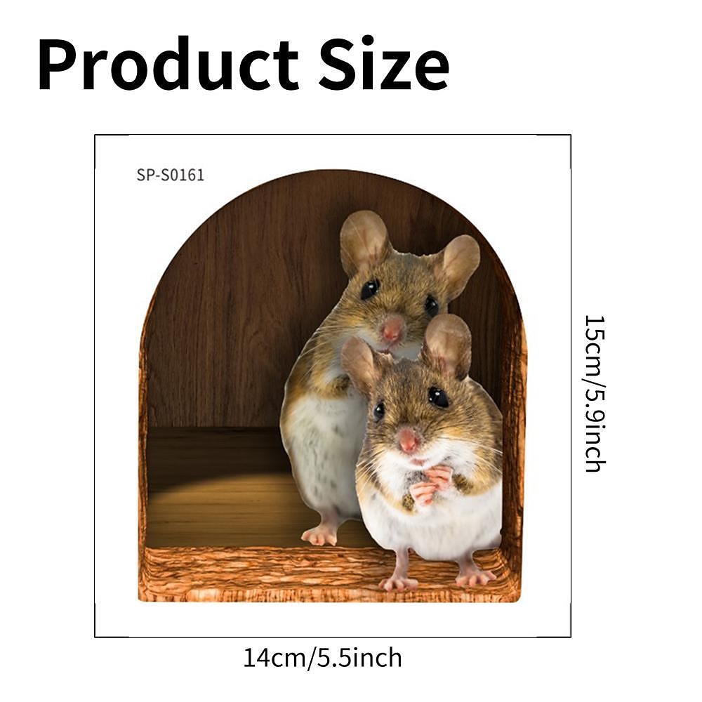 Bedroom Skirting Stickers Two Mice Cute Wall Stickers Home Corner Decorative Wall Stickers 2025 - $9.49 –P3